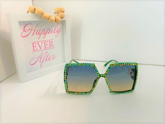 Rhinestone Square Shades
