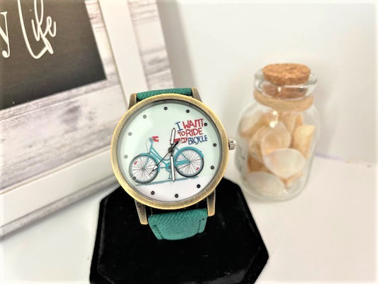 Bike Pattern Design Watch