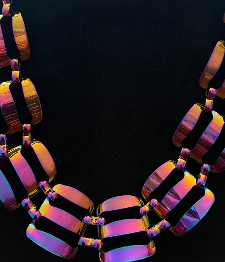 Purple Chain Link Necklace
