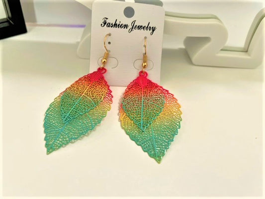Vintage Hollow-Multicolor Leaves