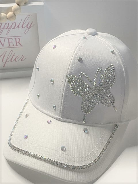 Diamond Butterfly Black Cap